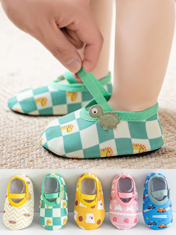 Socks, Tights, Spats - ベビー キッズ ソックス 滑り止め付き 床用 靴下 春夏 薄手 幼児 子供 男の子 女の子 かわいい アニマル ボーダー 柔らかい 通気性 吸汗