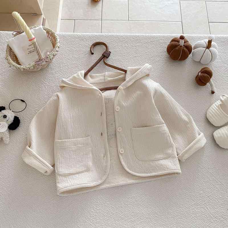 ベビー服 アウター 春秋 男女兼用 ベビー キッズ 子供服 パーカー 羽織りもの かわいい カジュアル シンプル 赤ちゃん 乳幼児 幼児 長袖 上着 綿100％ コットン お出かけ 70 80 90 100