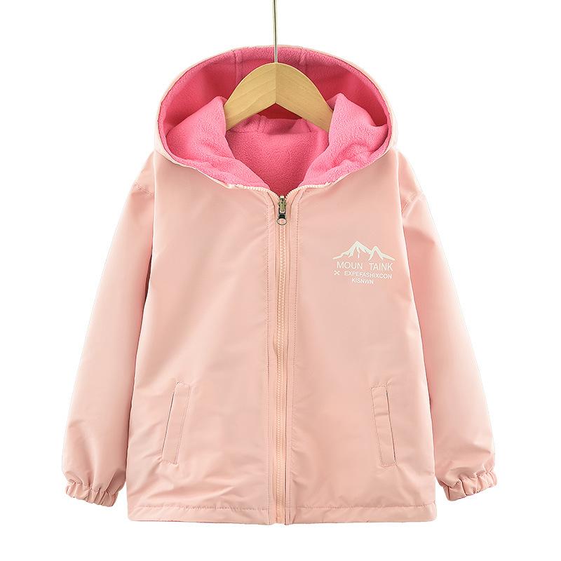 子供服 ジャケット 女の子 春秋 上着 フリース 130 140 150 160 スポーツ パープル ピンク系 ポリエス..