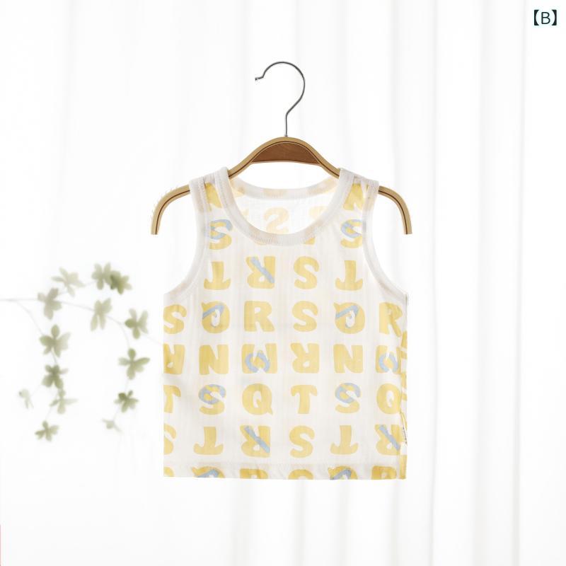 子供用タンクトップ ベビー服 Aクラス 幼児 ノースリーブ Tシャツ 綿100% 男の子 ...