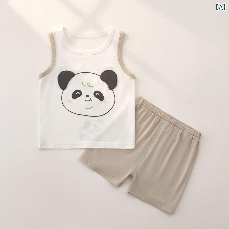 子供用タンクトップ ベビー服 モダール ノースリーブ トップス インナー 接触冷感 ...