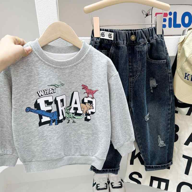 Other - キッズ 男の子 トレーナー 秋冬 子供服 長袖 トップス カットソー 綿100% 薄手 普段着 部屋着 ボーイズ 幼稚園 小学生