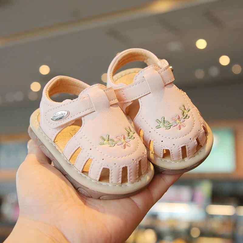 ベビー サンダル 女の子 0歳 1歳 柔らかい底 通気性 良い 履きやすい かわいい 乳児 ファースト シュー..