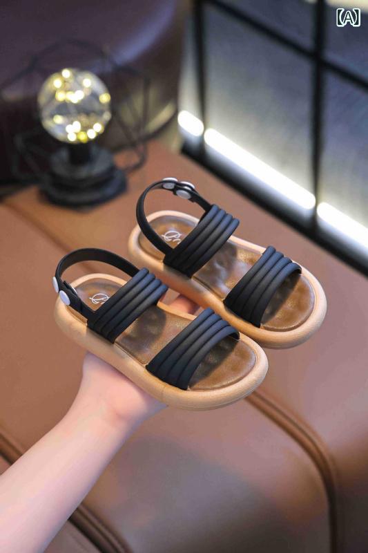 サンダル 子供 女の子 夏 プリンセス 学生 かわいい おしゃれ キッズ オープントゥ 黒 白 茶色 1歳 2歳 3歳 4歳 5歳 6歳 7歳 8歳 9歳 10歳 11歳 12歳