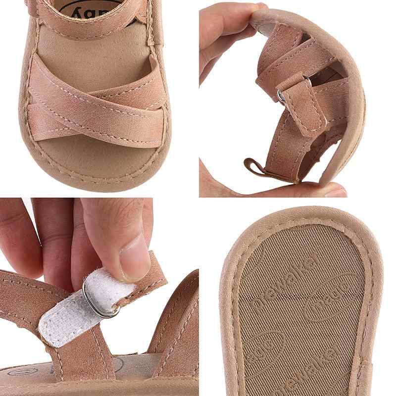 ベビー サンダル 女の子 夏 滑り止め 柔らかい 人工皮革 歩きやすい 白 グレー ピンク 12ヶ月 1歳