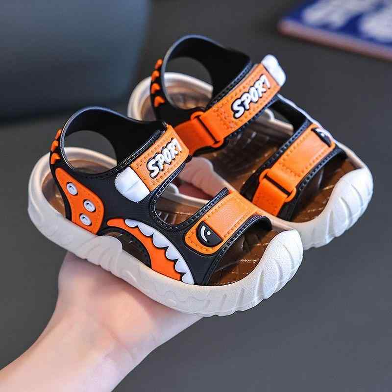 サンダル キッズ 男の子 子供 学生 ビーチ サンダル 幼児 小学生 幼稚園 保育園 柔らかい PVC スポーツ 緑 オレンジ グレー