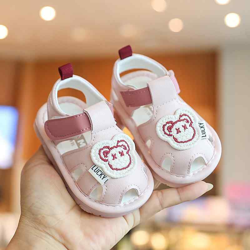 ベビー サンダル 男の子 女の子 0歳 1歳 2歳 幼児 靴 滑り止め かわいい 歩きやすい 柔らかい 夏 ベージュ ピンク系