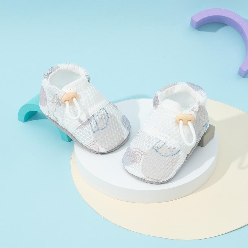 ベビー シューズ 春夏 メッシュ スリッポン 赤ちゃん 靴下 滑り止め 柔らかい 通気性 歩行練習 よちあり かわいい ルームシューズ 0歳 1歳