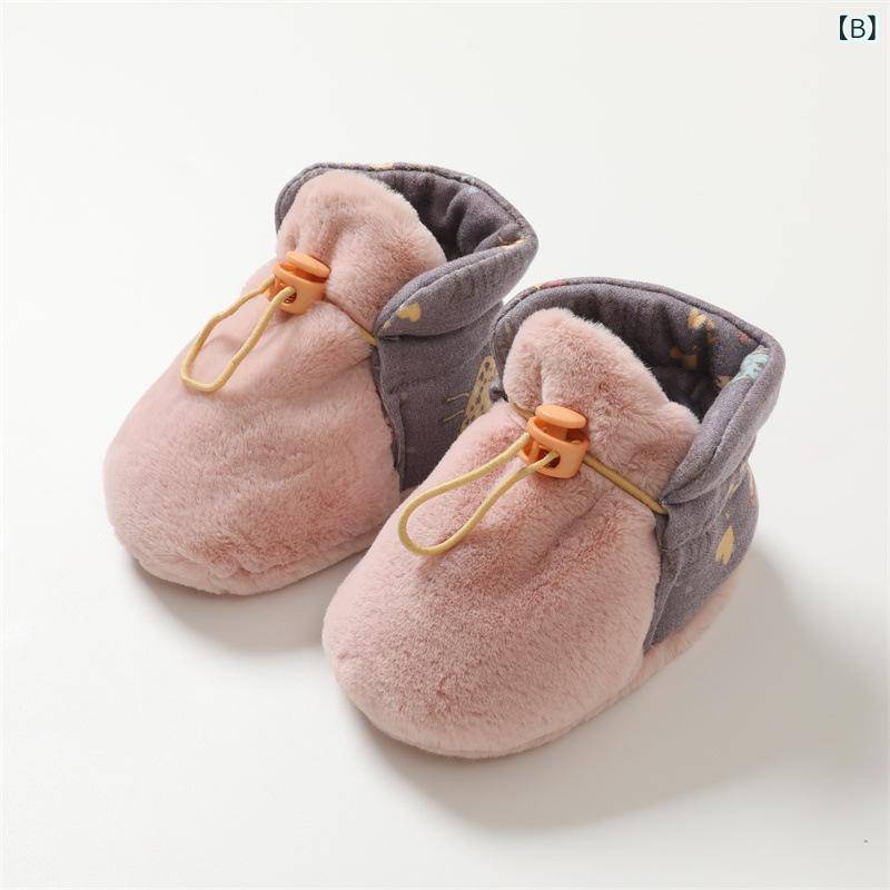 靴下 キッズ 秋冬 加絨 室内 滑り止め 子供 毛 絨 早教 厚手 保温 ベビー ソックス レッグウォーマー かわいい 3