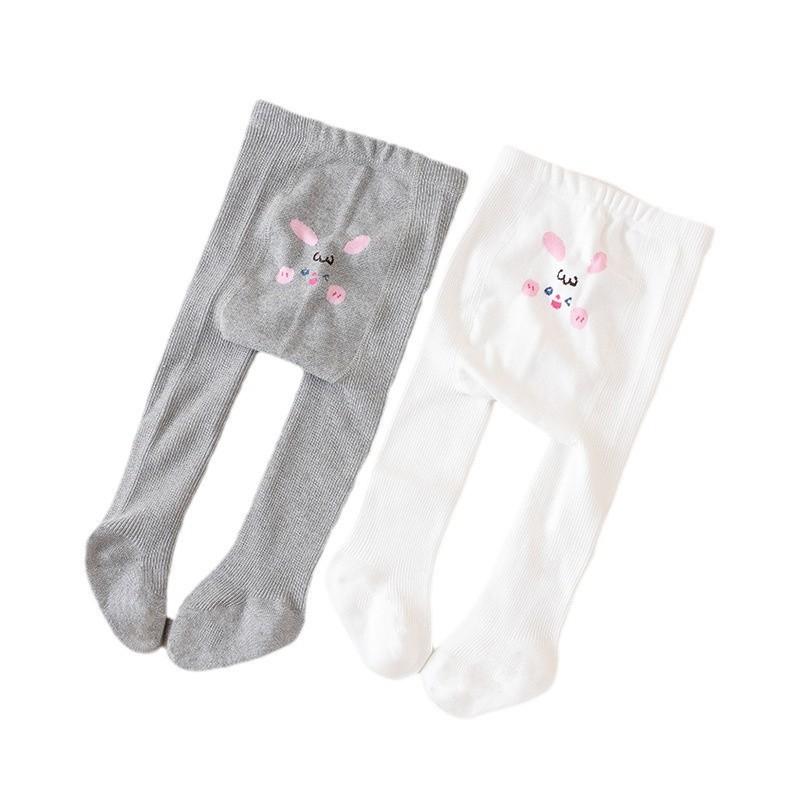 キッズ タイツ レギンス 秋冬 厚手 裏起毛 ベビー うさぎ 春秋 薄手 ライン入り コットン 幼児 女の子 かわいい 通気性 吸汗性