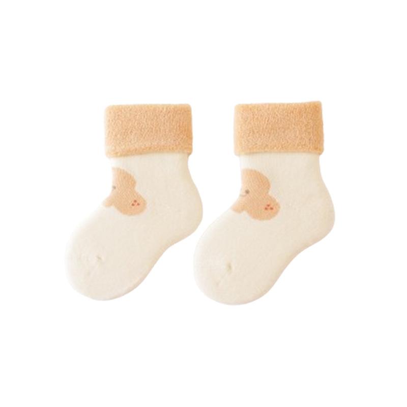 靴下 ベビー 秋冬用 厚手 保温 カートゥーン ウサギ柄 赤ちゃん 新生児 子供用 コットン