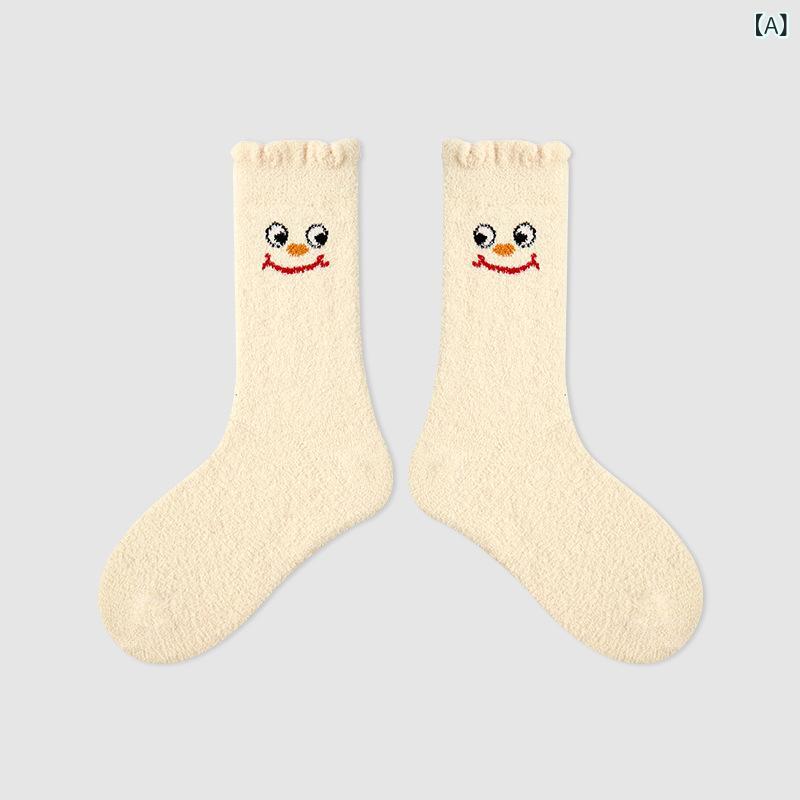 靴下 キッズ 子供 加厚パイル ソックス かわいい 表情柄 コットン 男の子 女の子 3歳 4歳 5歳 6歳 7歳 8歳 9歳 10歳 11歳 12歳