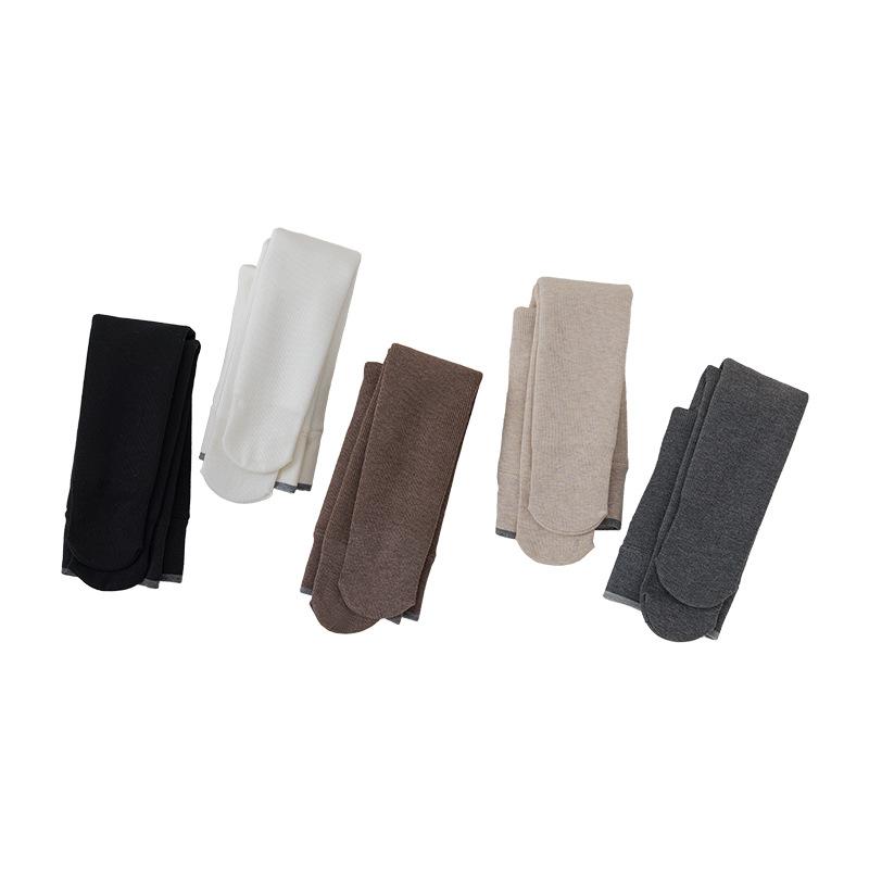 子供用タイツ 秋冬 裏起毛 リブ編み ベビータイツ 厚手 保温 キッズ レギンス 無地 スパッツ 65cm 75cm 85cm 95cm ブラック ホワイト ベージュ グレー