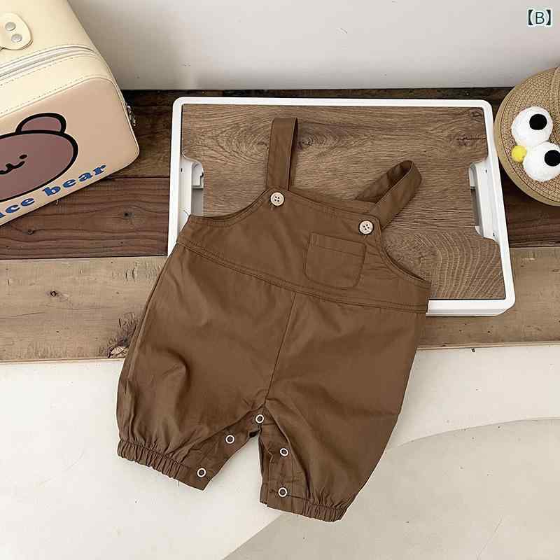 キッズ ベビー服 男の子 セットアップ 半袖 Tシャツ ショートパンツ サロペット 薄...