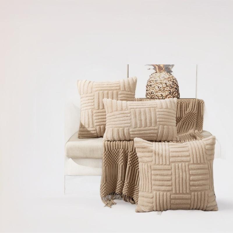 クッションカバー 北欧風 ベルベット調 無地 ソファ 背当て 枕カバー 30×50cm 45×45cm 50×50cm リビン..