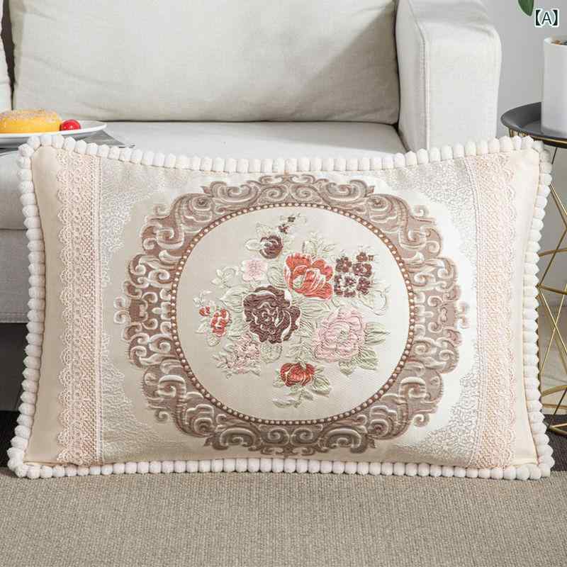 クッションカバー 北欧風 花柄 刺繍 ソファ 背当て 抱き枕 40×60cm 40×70cm 45×70cm 50×70cm 55×70cm 6..