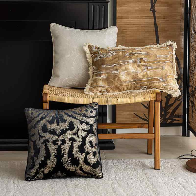 Cushion Covers - クッションカバー 北欧風 ホームデコレーション カークッション リビングルーム ベッドルーム 寝室 ポリエステル 無地 幾何学模様 アブストラクト 羽毛 模様替え