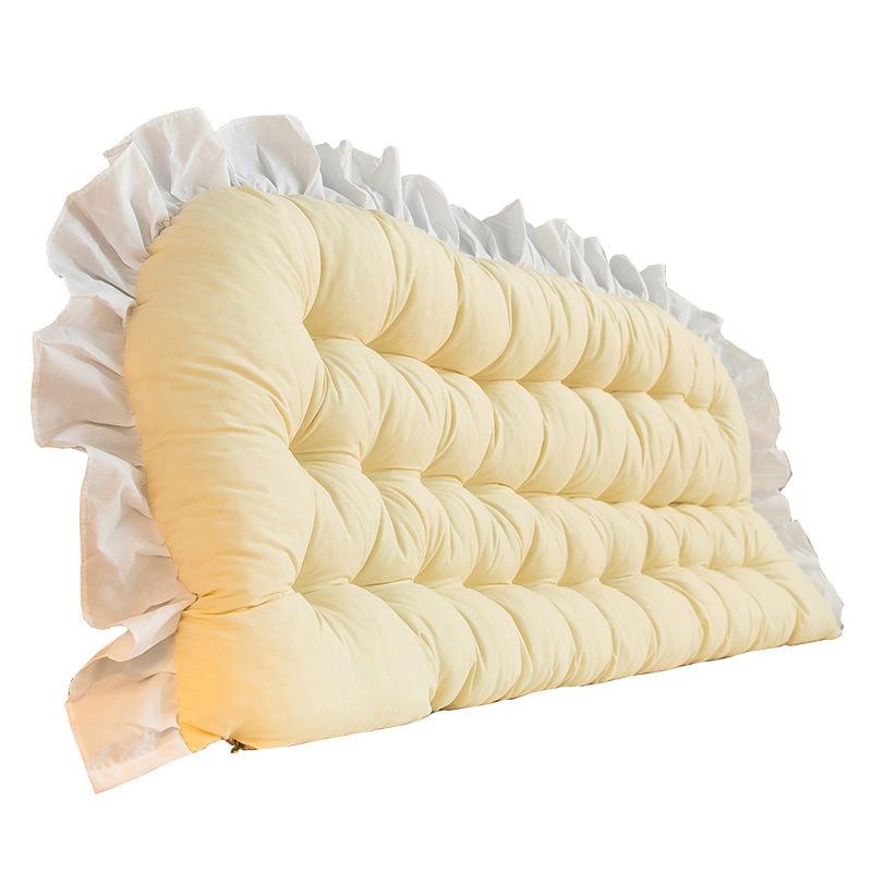 クッション 子供用ベッド 寮 ベッド ヘッドクッション 背もたれクッション 腰枕 柔らかい コットン 無地 北欧 ミルクベージュ パステルブルー ベビーピンク シルバーグレー チャコールグレー