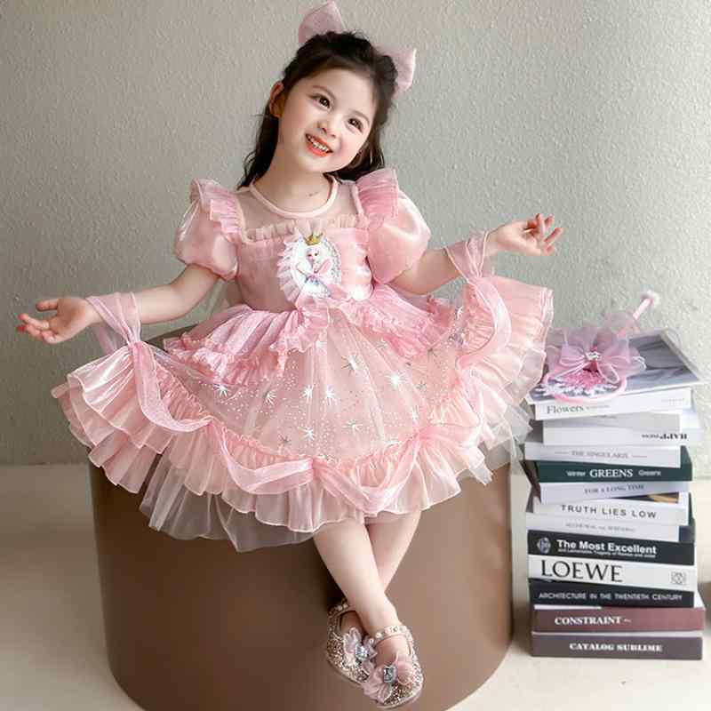 ワンピース キッズ 女の子 子供 チュールスカート プリンセススカート 発表会 結婚式 誕生日 フォーマ..