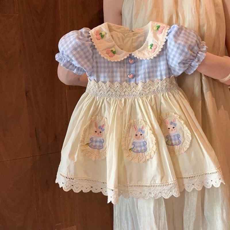 ワンピース 子供 女の子 ロリータ プリンセス スカート 夏 綿 チュール 妖精 かわいい リゾート 黒(4.0)