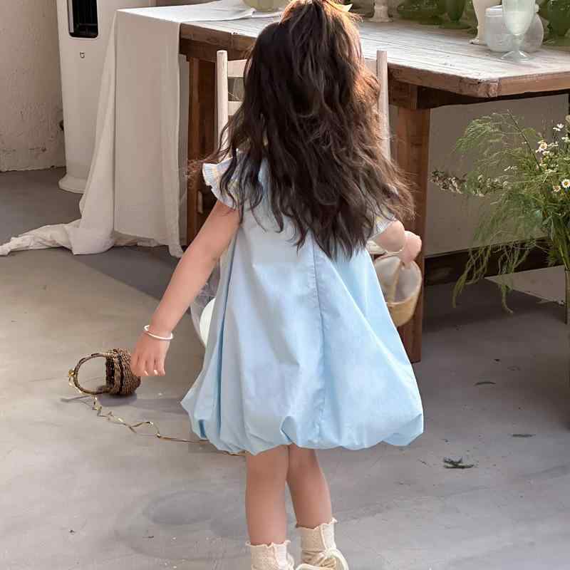 ワンピース 女の子 ストライプ ノースリーブ 花柄 かわいい 子供服 2点セット 綿 春夏 普段使い