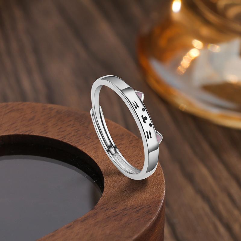 指輪 ペアリング レディース メンズ シルバー999 夜光 猫 ネコ 豚 ブタ アニマル モチーフ かわいい フ..