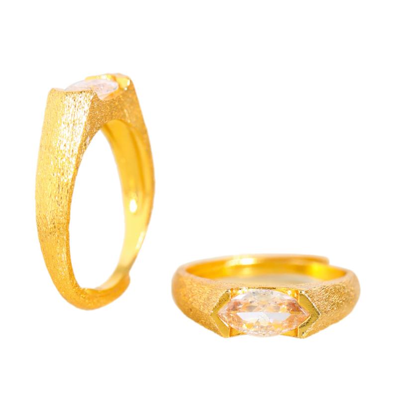 指輪 レディース 馬目型 ジルコニア リング 新中式 复古 アジャスタブル ラッキーアイテム エレガント