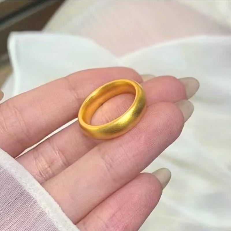 指輪 ペアリング 古法 指輪 リング アクセサリー レトロ 文芸 電気メッキ 泥鳅背素圈 指輪 6号 7号 8号 9号 10号