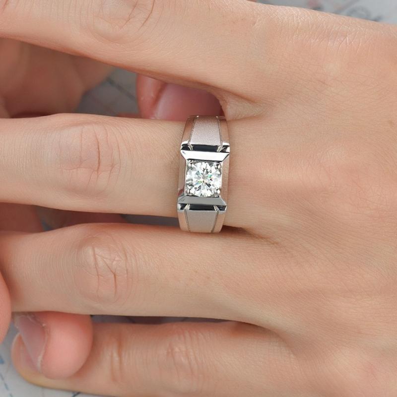 指輪 男性用 シルバー リング ジルコニア ペアリング 結婚指輪 シルバー925 幾何学型 ラッキーアイテム..