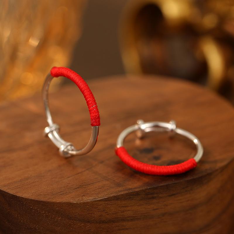 指輪 ペアリング シルバー999 レトロ 幾何学模様 調節可能 開口 文芸的 電気メッキ加工 ギフト 男性用 女性用