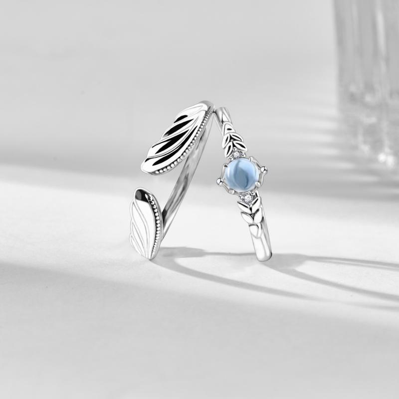 指輪 ペアリング 男性用 女性用 S925 シルバー 羽根 ジルコニア 高級感 アクセサリー バレンタインデー..
