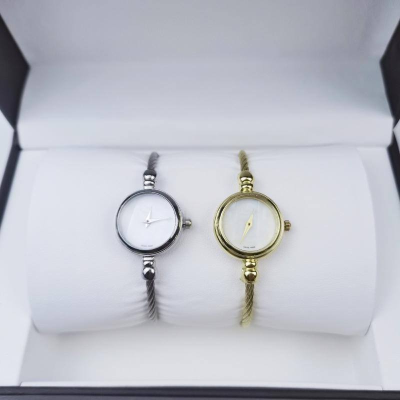 腕時計 レディース ガールズ ブレスレット ウォッチ アナログ クォーツ アンティーク風 不锈钢 シルバー