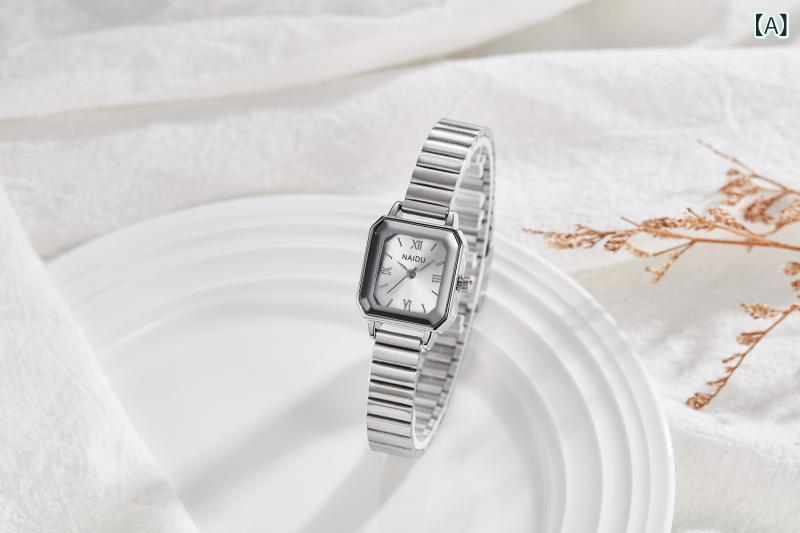 BVLGARI - 腕時計 レディース 竹 バングルウォッチ アナログ クォーツ 合金 スクエア フェイス 普段使い デコレーション 白 黒 青 紫