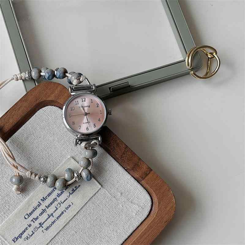 腕時計 レディース ブレスレット ウォッチ 学生 森ガール 編み込み バングル 中国風 アナログ 文字盤 ..