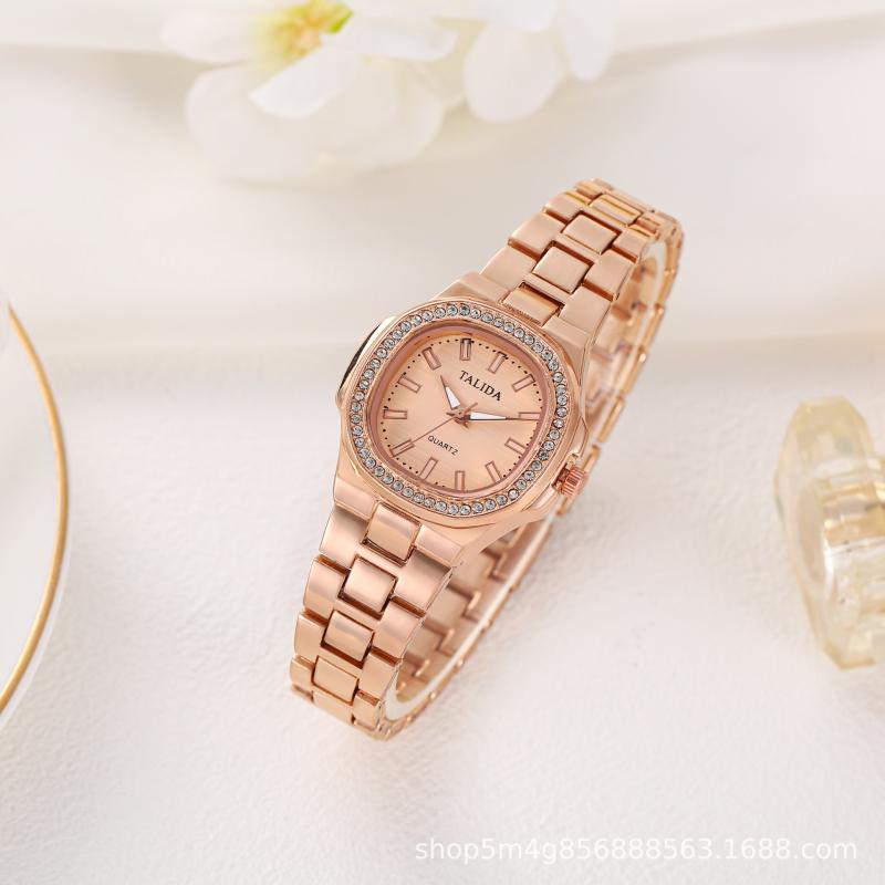 腕時計 レディース 小さめ ブレスレットウォッチ ファッション小物 アクセサリー ステンレス製 軽量 お..