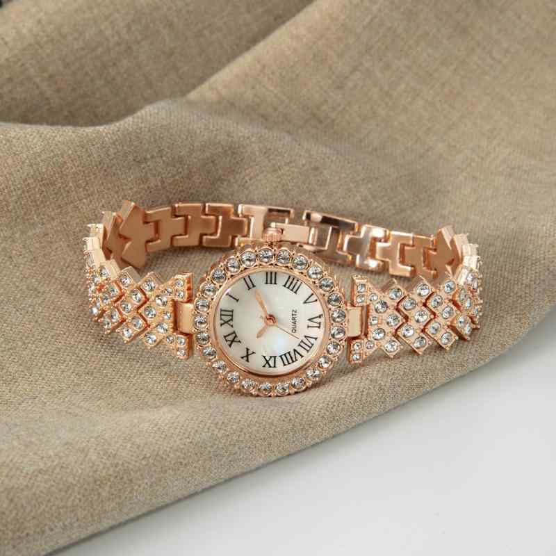 腕時計 レディース ファッション アクセサリー ローマ数字 ジルコニア 合金 キラキラ おしゃれ きれい..