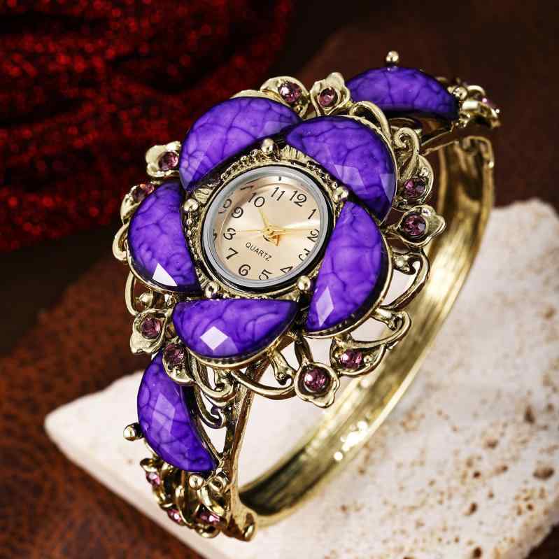 腕時計 レディース 月 ムーン ジルコニア バングル ウォッチ ブレスレット アナログ クォーツ 中国風 ..