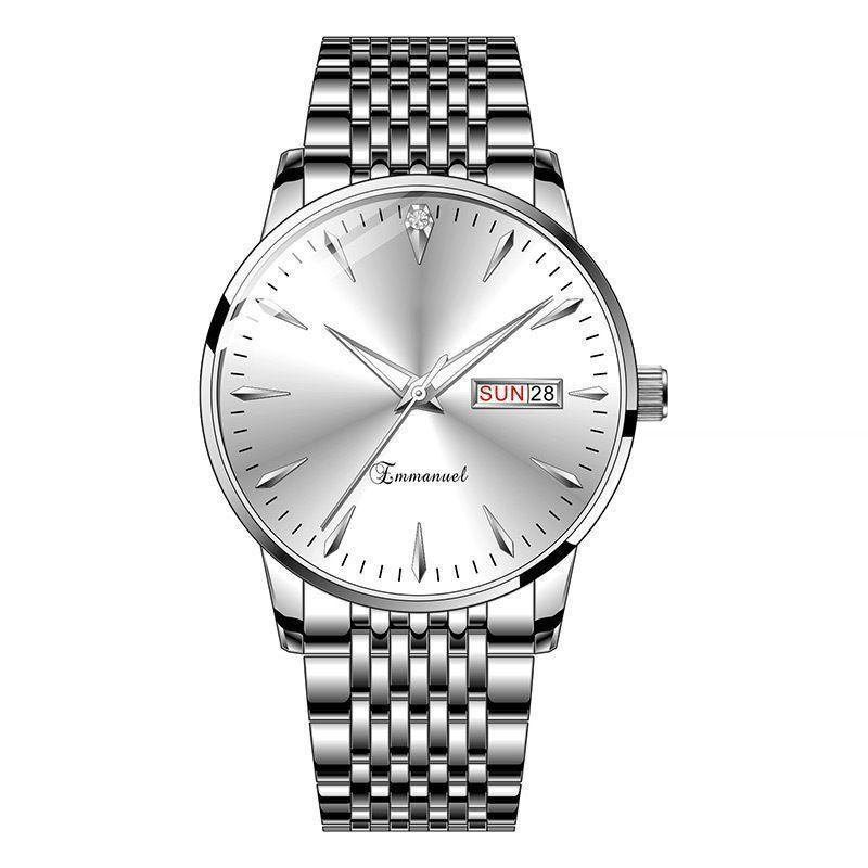 OMEGA - 腕時計 男性用 自動巻き ダブルカレンダー 夜光 防水 ステンレス アナログ ファッション おしゃれ 高級感 ビジネス 普段使い