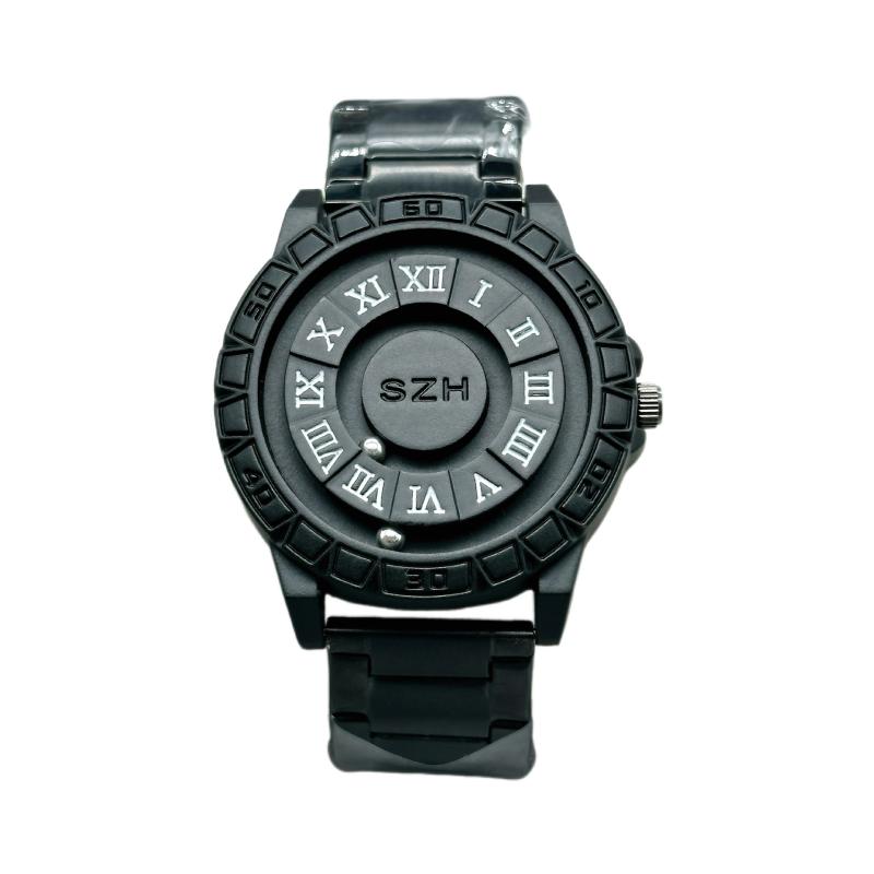 腕時計 男性用 磁気サスペンション 個性的なコンセプト 磁石式 大文字盤 カジュアル 合金 普段使い 贈..