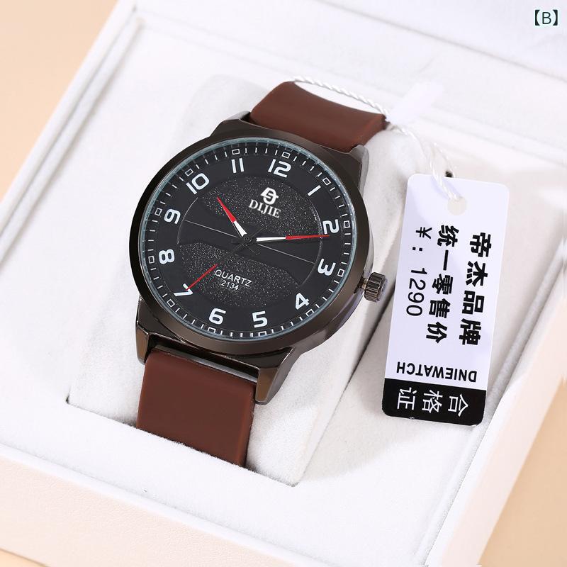 腕時計 男性用 学生 防水 简约 トレンド レトロ 高見え ブラック アナログ クォーツ シリコン ラバーバンド
