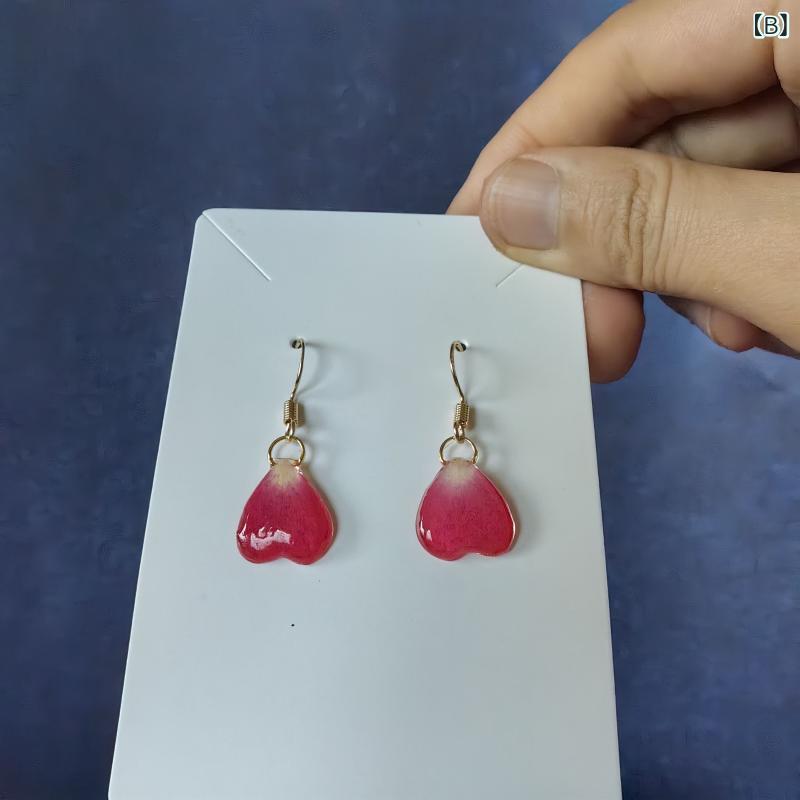 ピアス レディース 真花 アレルギー対応 耳飾り 耳钩 手作り ドロップ 接触冷感 永生花 ジルコニア スタッドピアス イヤリング エレガント ウエディング ブライダル アクセサリー 3