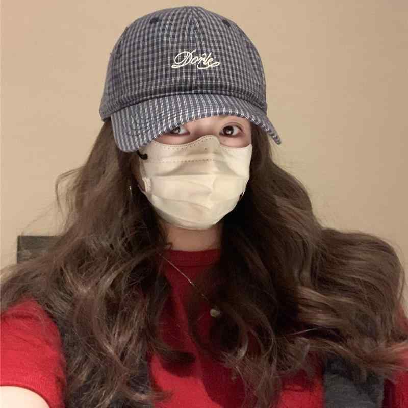 帽子 格子柄 キャップ レディース メンズ 棒球帽 カーブブリム 日よけ UVカット 紫外線対策 通気性 カ..