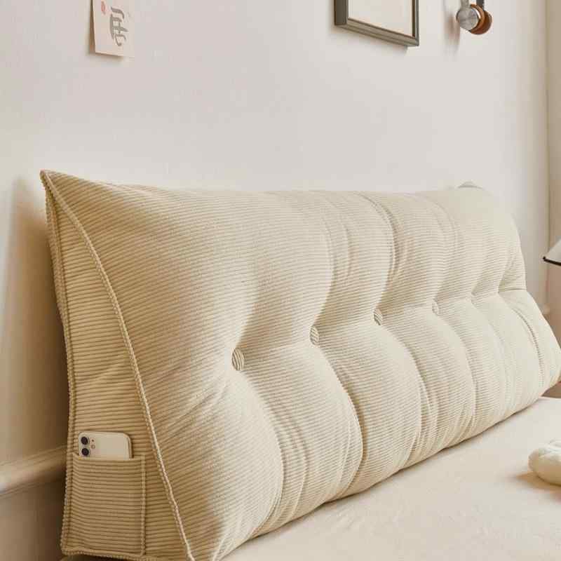 クッション 三角 大判 背もたれ ベッド 畳 ソフトバッグ 取り外し可能 洗える 寝室 ソファ シルク綿 ヨ..