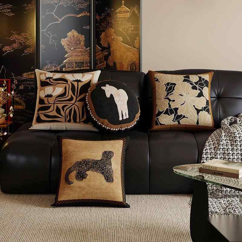 クッション リビング 抱き枕 高級感 ベルベット メラードカラー ホームデコレーション 40 45 50 60cm ..