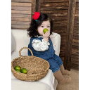 ベビー服 女の子 秋物 長袖ロンパース デニムサロペット カバーオール 2点セット 綿 80 90 無袖 かわいい 幼児 普段使い