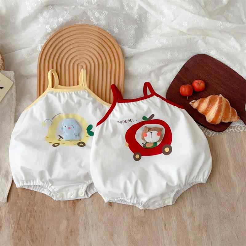 ベビー服 ロンパース 新生児 男の子 女の子 ノースリーブ コットン 薄手 夏 赤ちゃん カバーオール か..