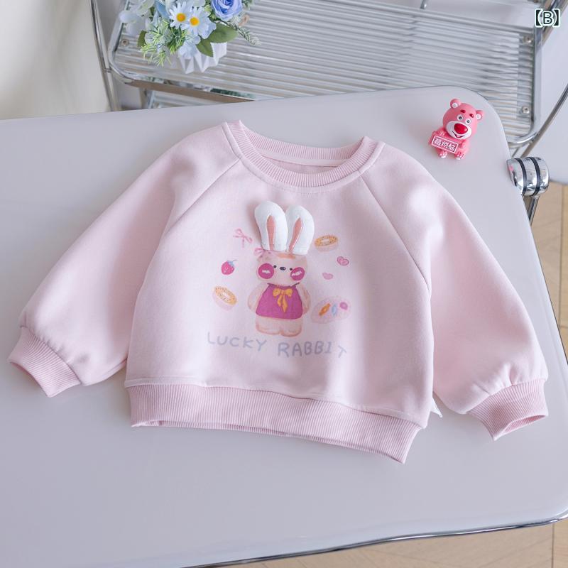 キッズ トレーナー 女の子 子供服 春秋 かわいい 長袖 トップス カットソー 丸首 ...