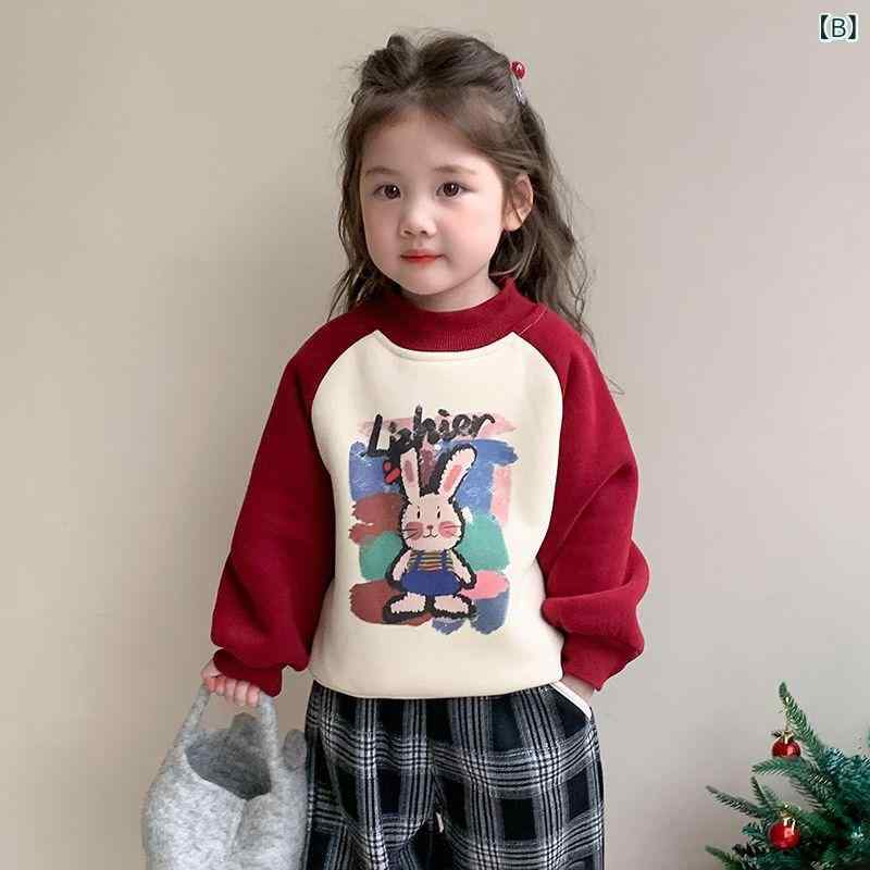 子供服 トレーナー 女の子 長袖 トップス 裏起毛 厚手 かわいい アニマルプリント ...