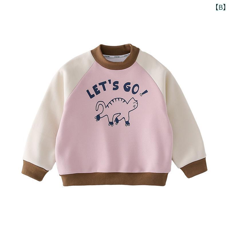 子供服 ニット スウェット 秋冬 ベビー 保温 厚手 カジュアル トップス ブルー ピ...