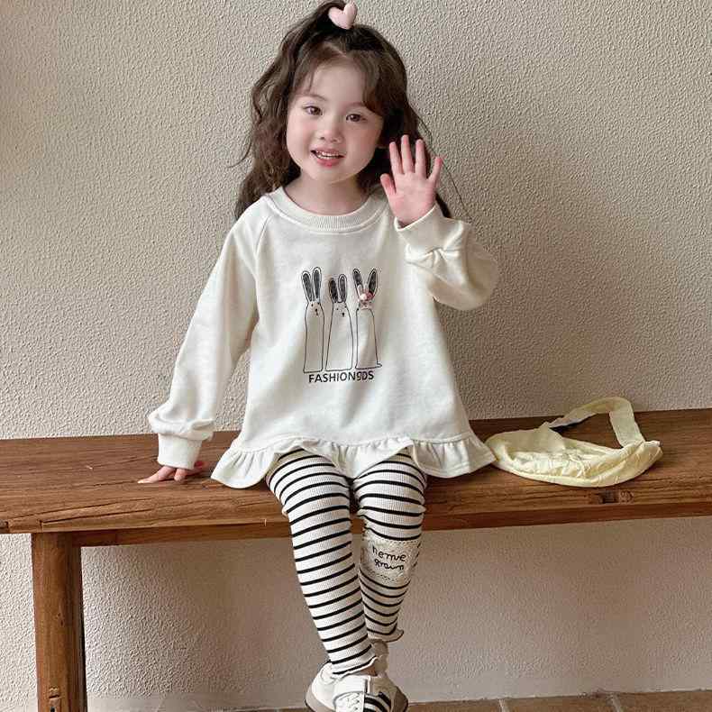 子供服 トレーナー 女の子 春秋 長袖 トップス ベビー かわいい カジュアル 普段使い 部屋着 コットン ..